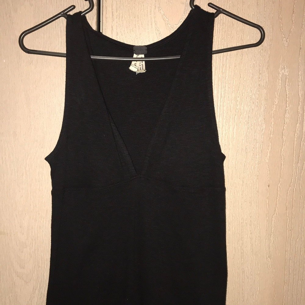 Plunge v-neck tank top